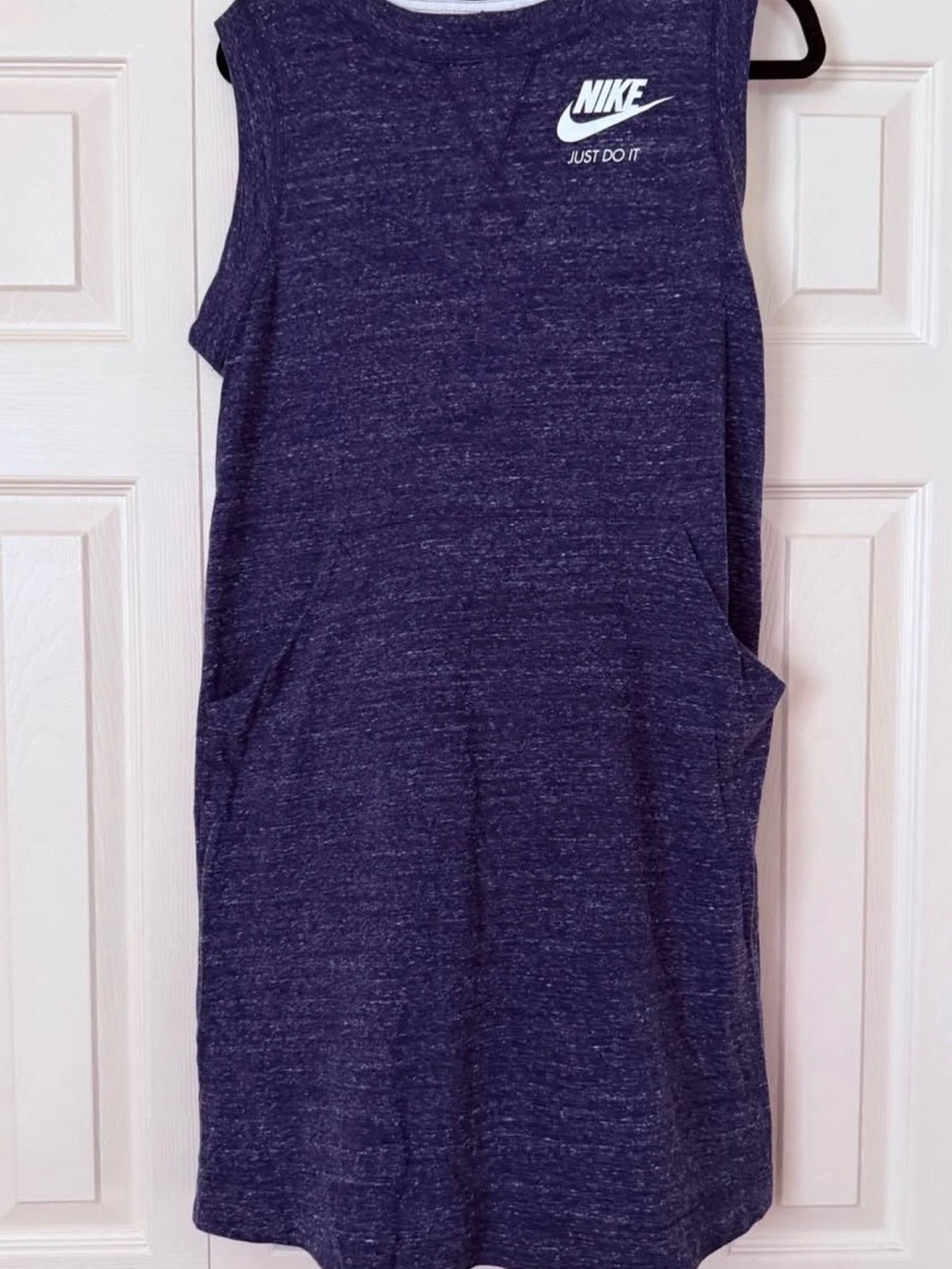 Nike Women's Sleeveless Heathered Navy Dress